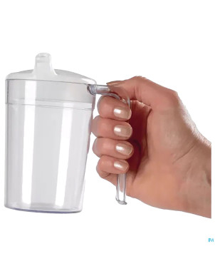 Gobelet clair 1 anse ouverte + bec verseur 400ml