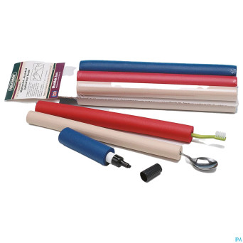 Epaisissement mousse 30cm 3x2p beige rouge bleu