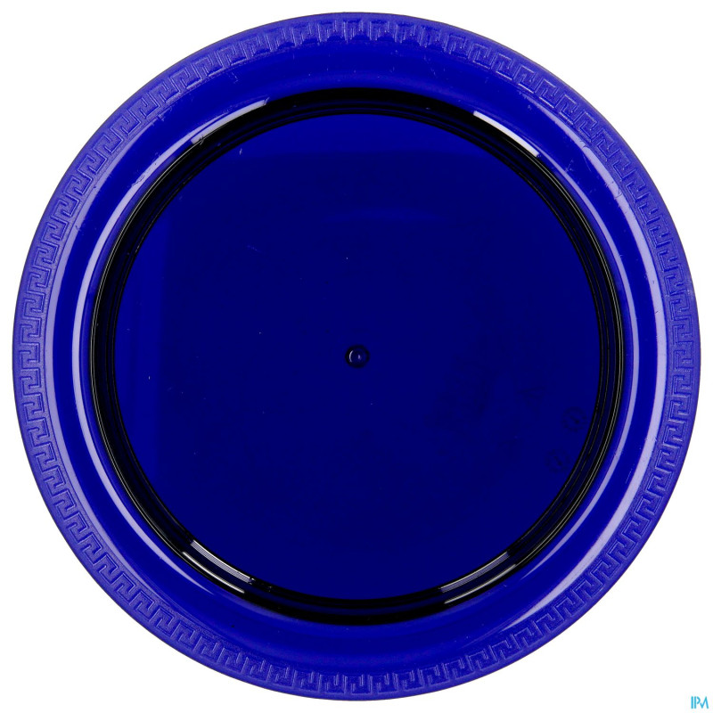 Assiette adaptee medeci 24cm bleu transparent