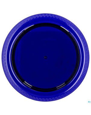 Assiette adaptee medeci 24cm bleu transparent