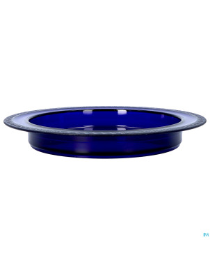 Assiette adaptee medeci 24cm bleu transparent