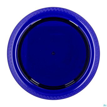 Assiette adaptee medeci 24cm bleu transparent
