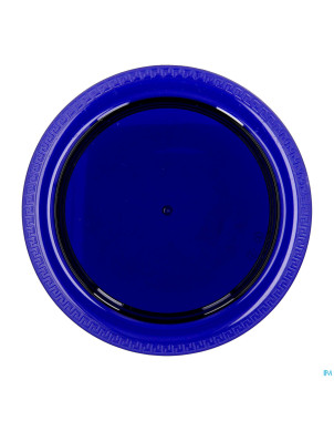 Assiette adaptee medeci 24cm bleu transparent