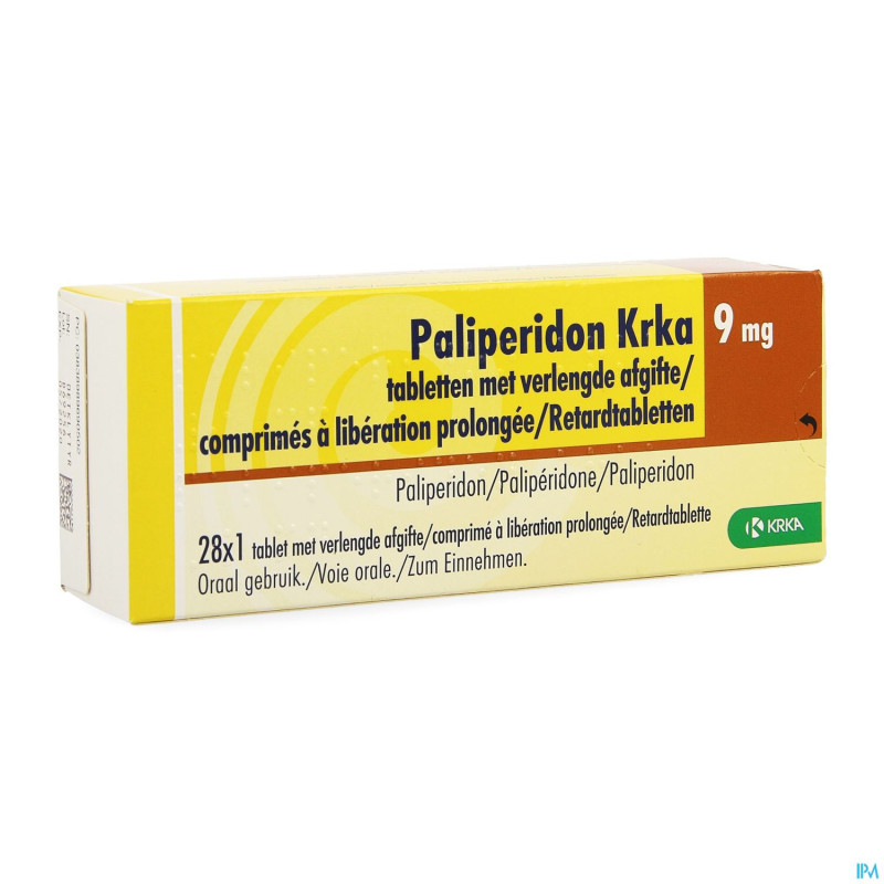 Paliperidon krka 9mg lib. prolongee comp 28 x 9mg