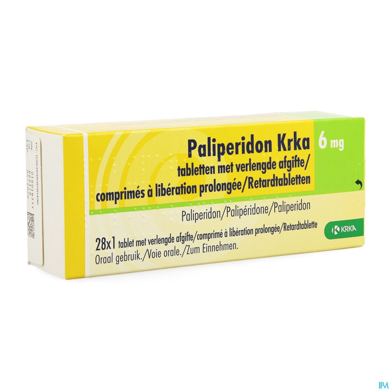 Paliperidon krka 6mg lib. prolongee comp 28 x 6mg