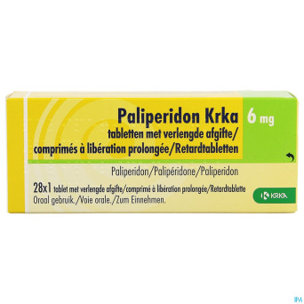 Paliperidon krka 6mg lib. prolongee comp 28 x 6mg