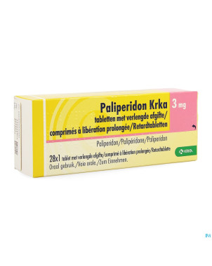 Paliperidon krka 3mg lib. prolongee comp 28 x 3mg