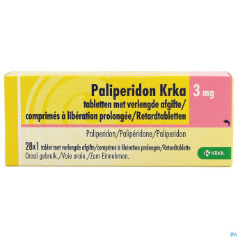 Paliperidon krka 3mg lib. prolongee comp 28 x 3mg