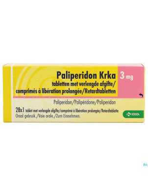 Paliperidon krka 3mg lib. prolongee comp 28 x 3mg