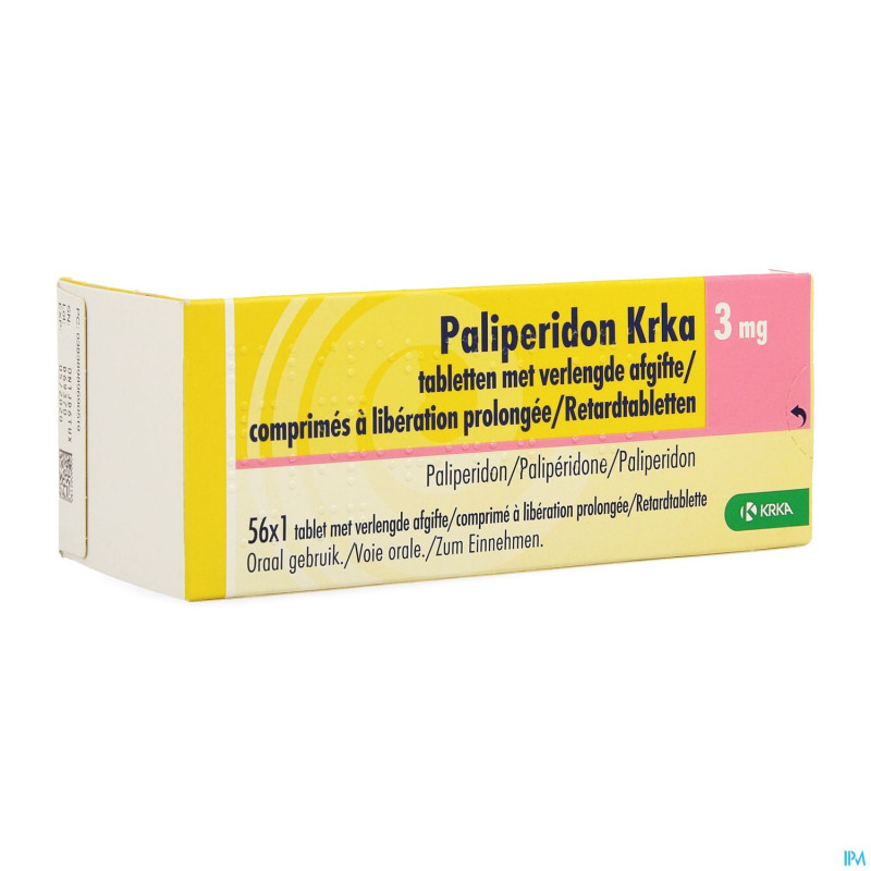 Paliperidon krka 3mg lib. prolongee comp 56 x 3mg