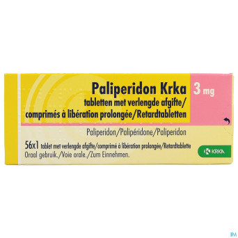 Paliperidon krka 3mg lib. prolongee comp 56 x 3mg