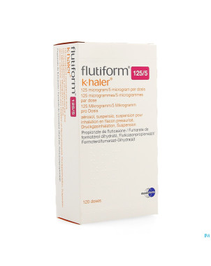 Flutiform k-haler 125mcg/5mcg/dose aerosol 120dos.