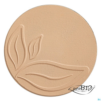 Purobio fond teint compact 02 boite miroir bio  9g