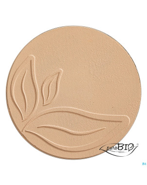 Purobio fond teint compact 02 boite miroir bio  9g