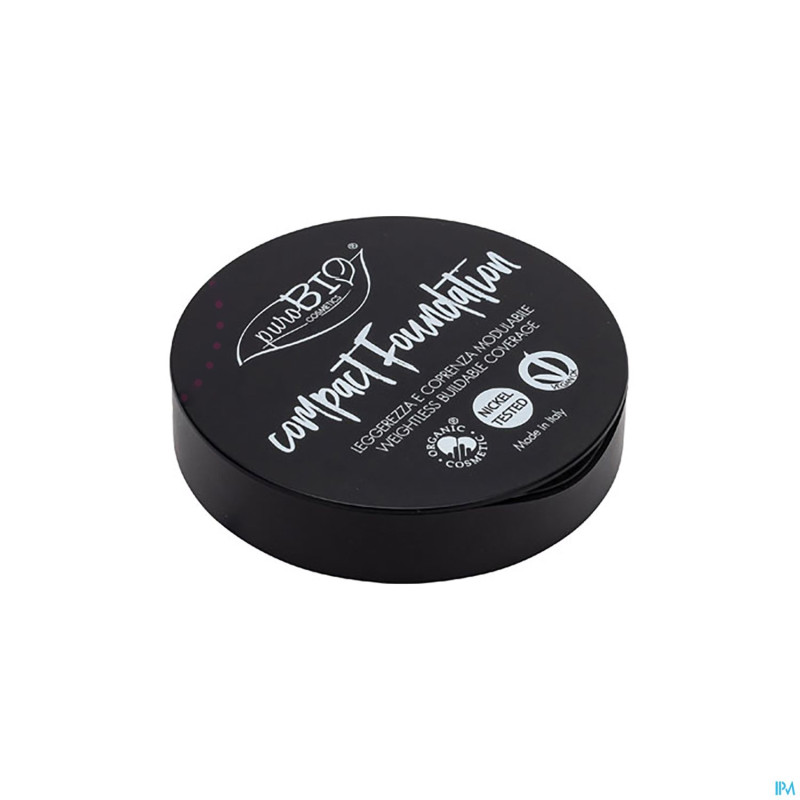 Purobio fond teint compact 03 boite miroir bio  9g