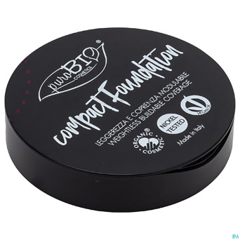 Purobio fond teint compact 04 boite miroir bio  9g