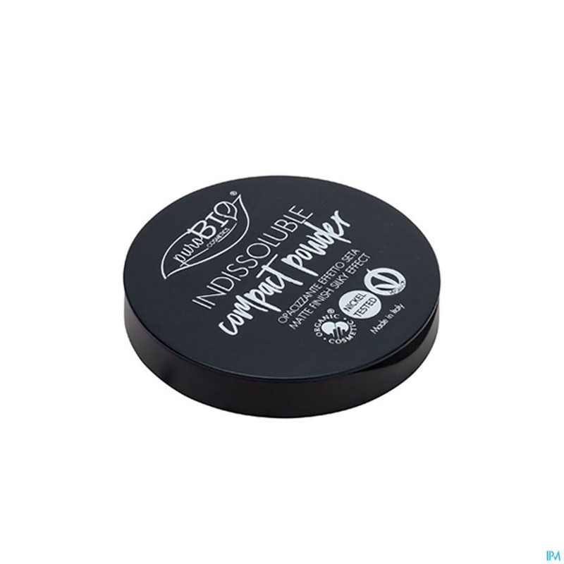 Purobio poudre compacte 01 boite miroir bio    9g