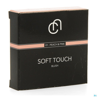 Les couleurs de noir soft touch blush 01peach pink