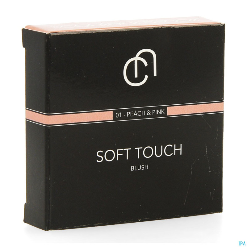 Les couleurs de noir soft touch blush 01peach pink
