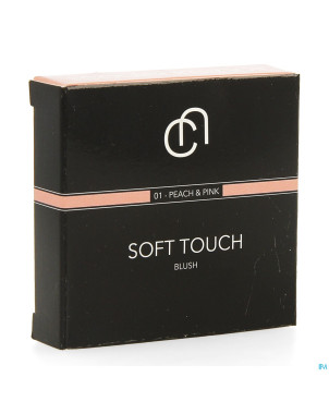 Les couleurs de noir soft touch blush 01peach pink