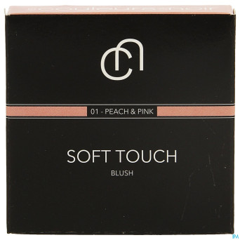 Les couleurs de noir soft touch blush 01peach pink