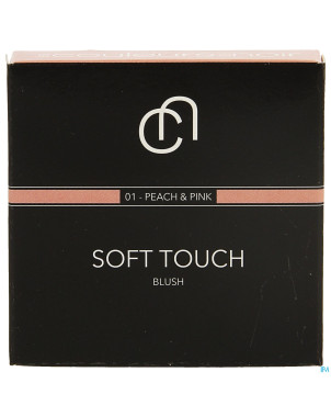 Les couleurs de noir soft touch blush 01peach pink