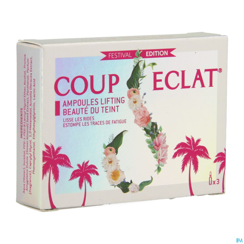 Coup d'eclat ampoules lifting festival edit. 3x1ml