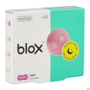 Blox cire naturelle bouchons oreille    10 paires