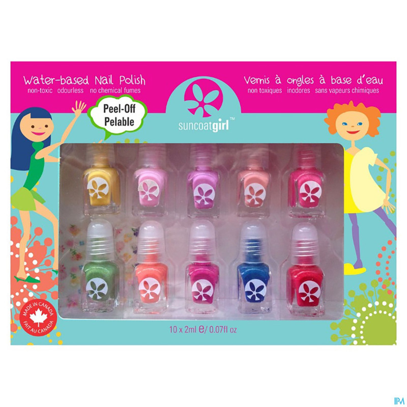Suncoatgirl coffret party palet.vao enfants 10x2ml