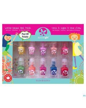 Suncoatgirl coffret party palet.vao enfants 10x2ml