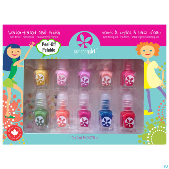 Suncoatgirl coffret party palet.vao enfants 10x2ml