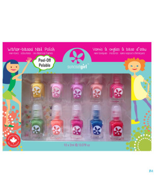 Suncoatgirl coffret party palet.vao enfants 10x2ml