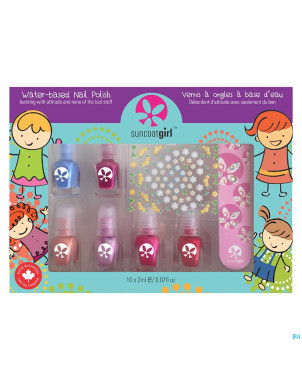 Suncoatgirl coffret mini mani vao enfants    6x2ml