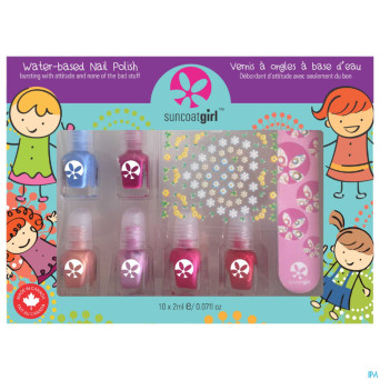 Suncoatgirl coffret mini mani vao enfants    6x2ml