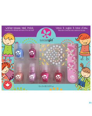 Suncoatgirl coffret mini mani vao enfants    6x2ml