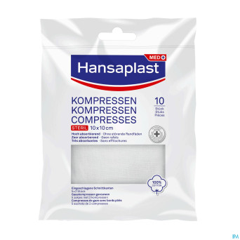 Hansaplast compresses 10cmx10cm 10pc