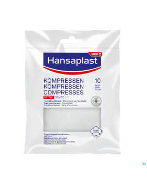 Hansaplast compresses 10cmx10cm 10pc