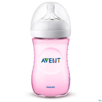 Philips avent natural 2.0 biberon 260ml rose
