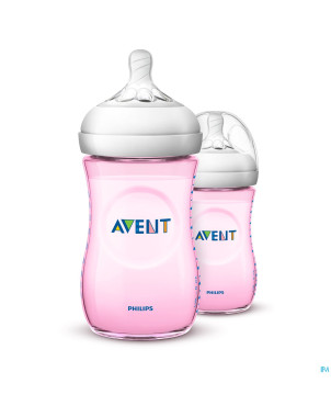 Philips avent natural 2.0 biberon 260ml rose duo