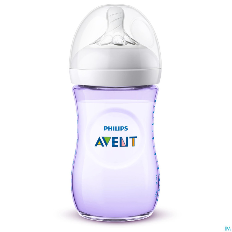 Philips avent natural 2.0 biberon 260ml purpel