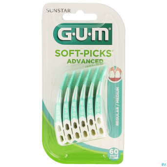 Gum softpicks advanced regular 60pc    650m60