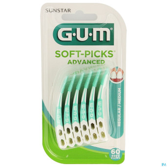 Gum softpicks advanced regular 60pc    650m60