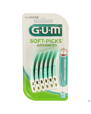 Gum softpicks advanced regular 60pc    650m60