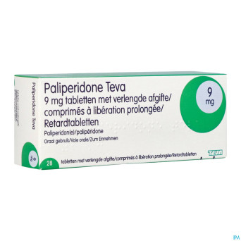 Paliperidone teva 9mg lib.prolongee comp  28 x 9mg