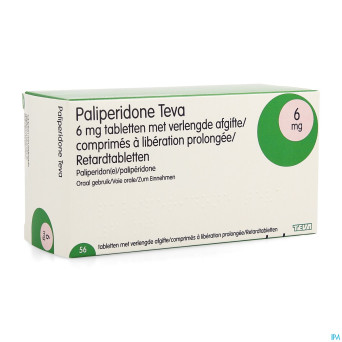 Paliperidone teva 6mg lib.prolongee comp  56 x 6mg