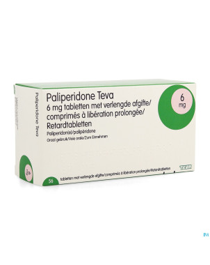 Paliperidone teva 6mg lib.prolongee comp  56 x 6mg