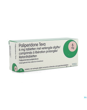 Paliperidone teva 6mg lib.prolongee comp  28 x 6mg
