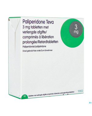 Paliperidone teva 3mg lib.prolongee comp 112 x 3mg