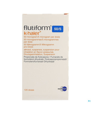 Flutiform k-haler  50mcg/5mcg/dose aerosol 120dos.