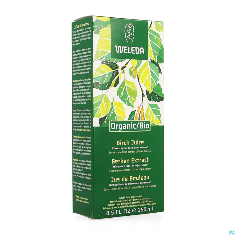 Weleda jus bouleau bio    250ml